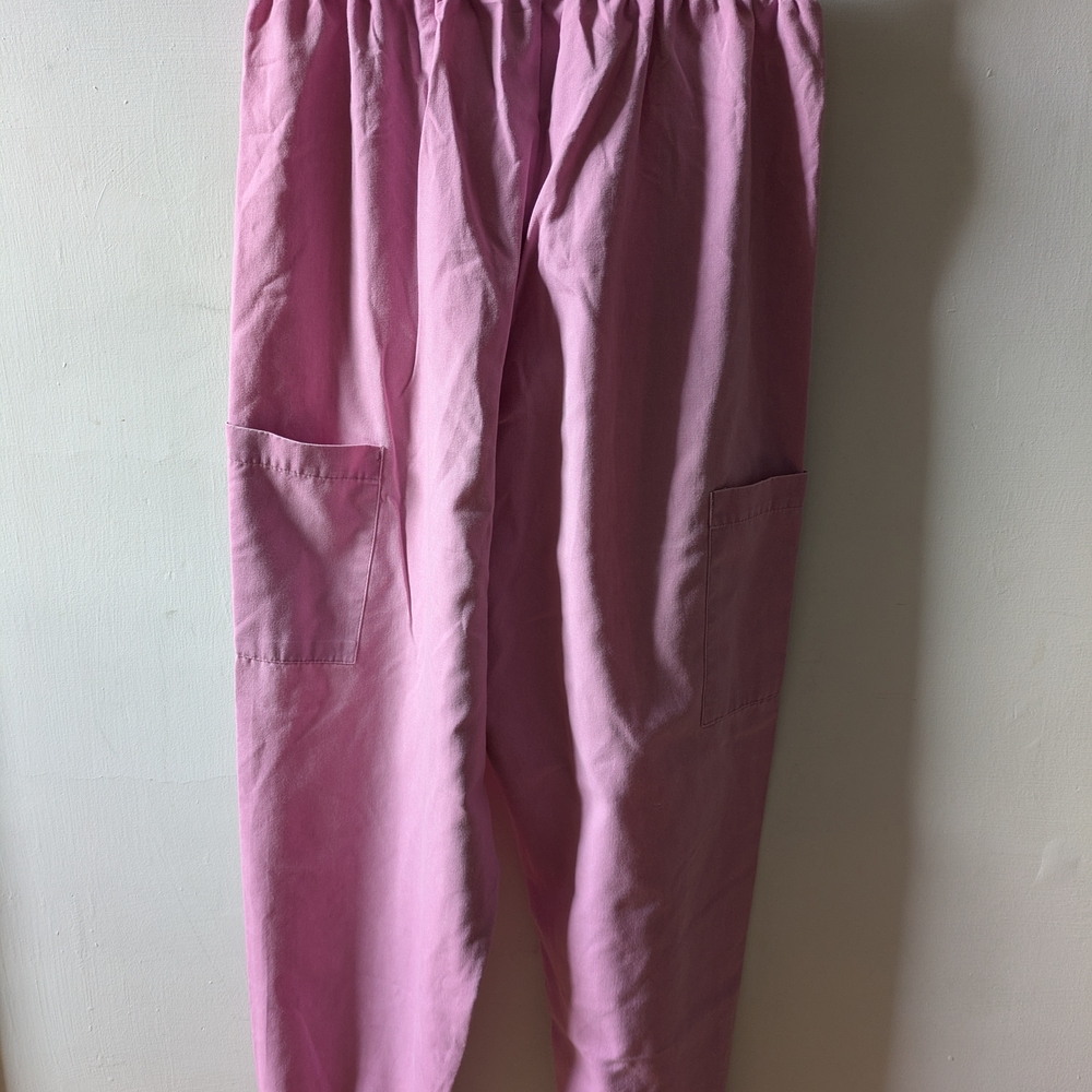 Vtg Pink Women's Scrub Pants Jasco Brand. Size Small